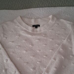 🤍 Who What Wear Cream Textured Crew Neck Sweater 🤍 Size XXL— Soft, Stylish